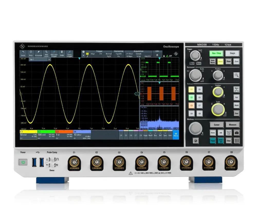 Mxo38-100 Rohde & Schwarz Digital Oscilloscope New 1
