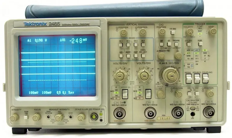 2465A Tektronix Analog Oscilloscope Used 1