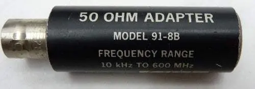 91-8B Boonton 50 Ohm Bnc Adapter Used 1