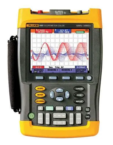 192C Fluke Handheld Digital Oscilloscope Scopemeter Used 1