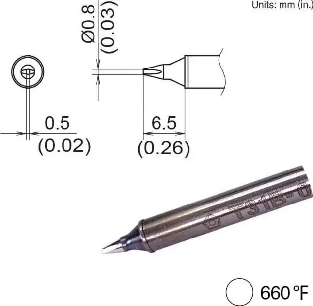 T31b-03D08 Hakko Soldering Tip New 1