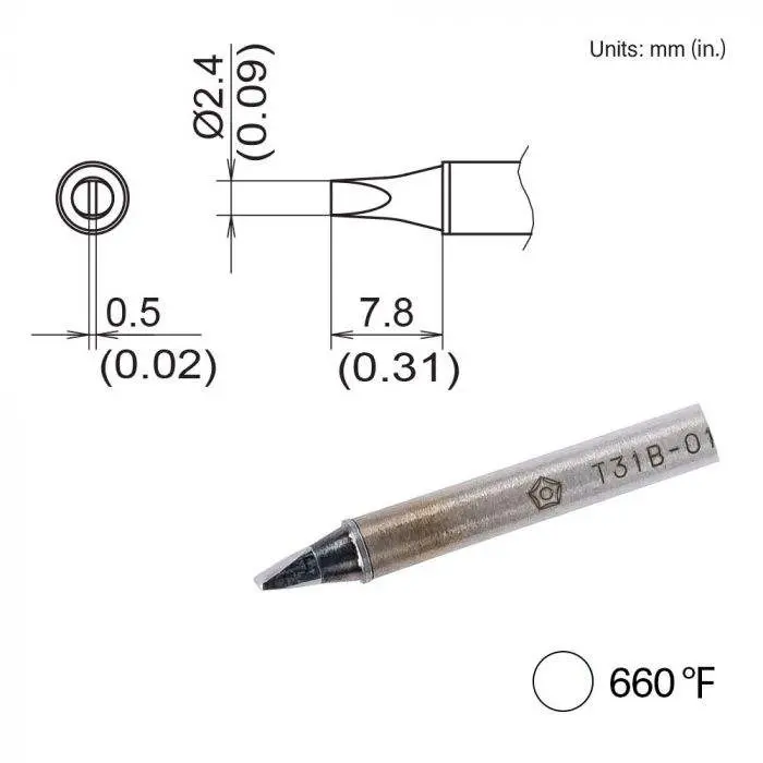 T31b-03D24 Hakko Soldering Tip New 1