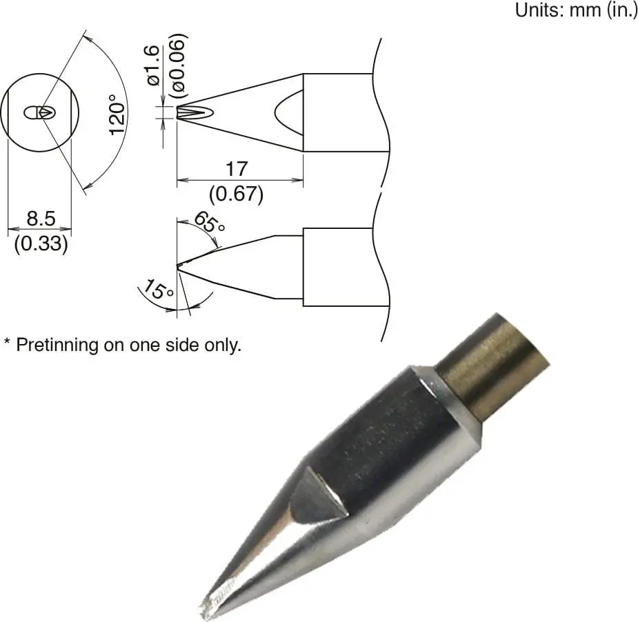 Tx2-Xdrf16 Hakko Soldering Tip New 1