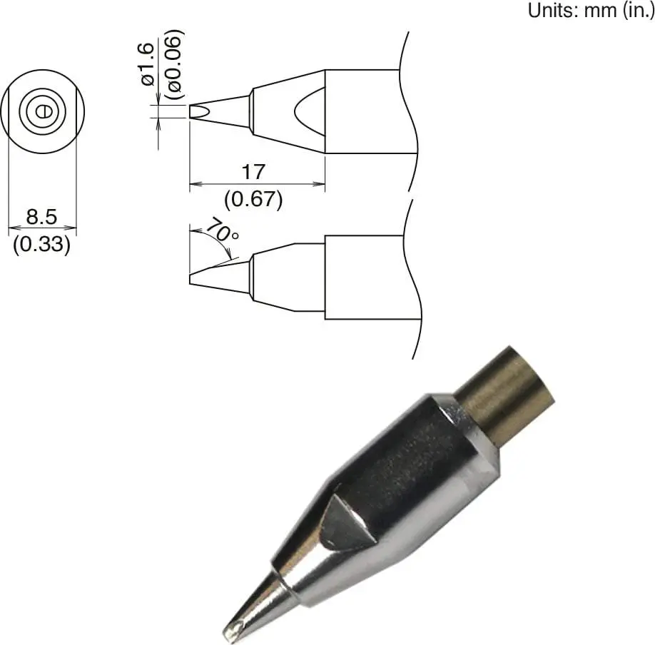 Tx2-Xnc16 Hakko Soldering Tip New 1
