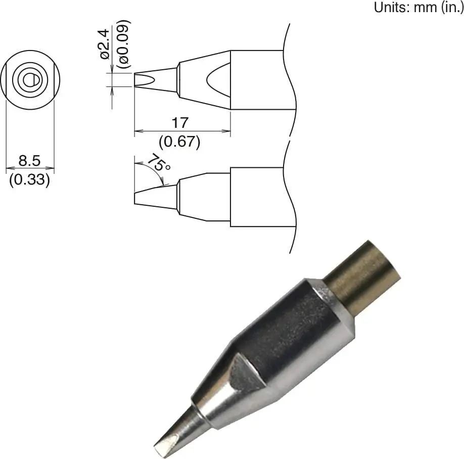 Tx2-Xnc24 Hakko Soldering Tip New 1