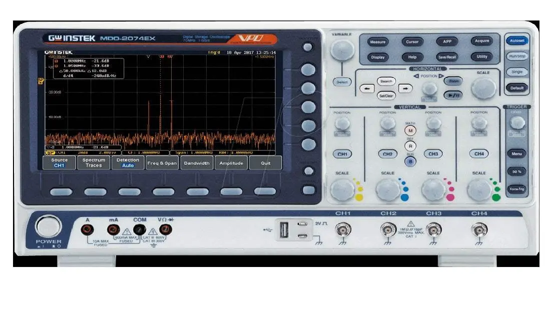 Mdo-2074Ex Instek Mixed Domain Oscilloscope New 1