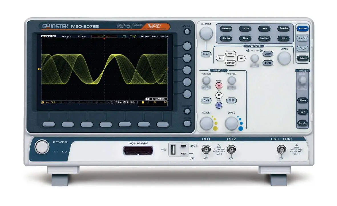 Mso-2072E Instek Mixed Signal Oscilloscope New 1