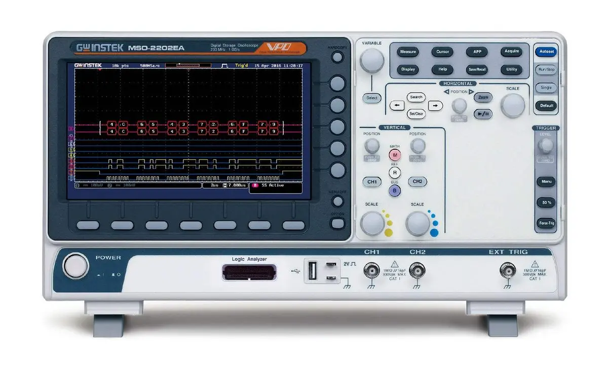 Mso-2202Ea Instek Mixed Signal Oscilloscope New 1