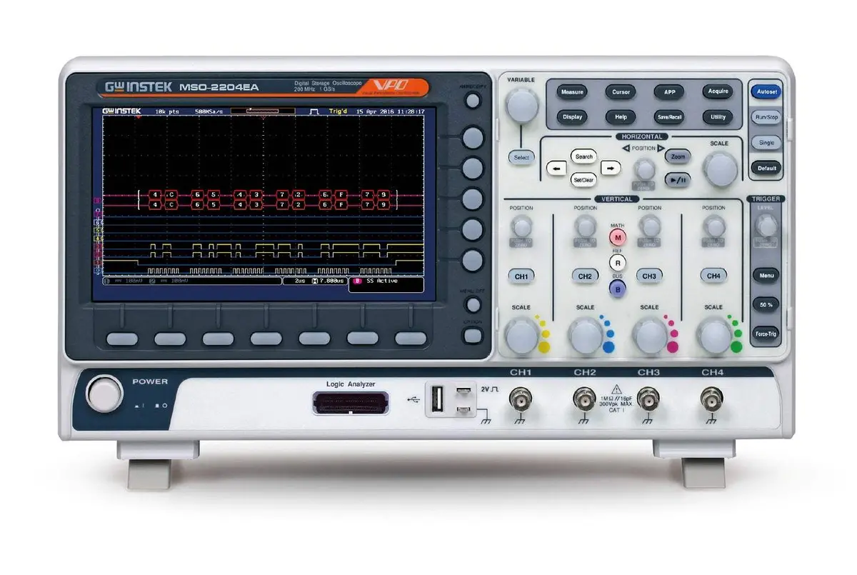 Mso-2204Ea Instek Mixed Signal Oscilloscope New 1