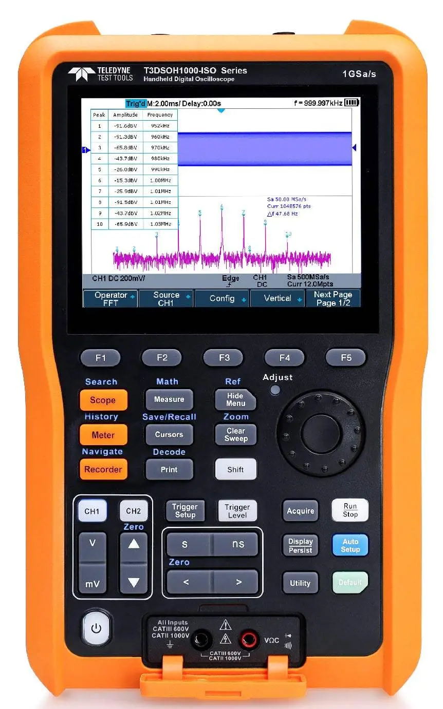 T3dsoh1202-Iso Teledyne Lecroy Handheld Digital Oscilloscope New 1