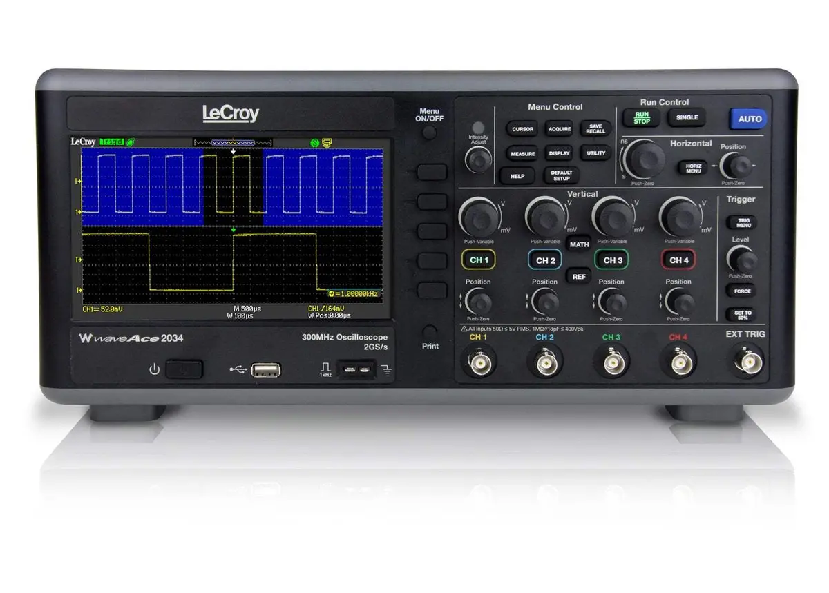 Waveace 2034 Teledyne Lecroy Digital Oscilloscope Used 1