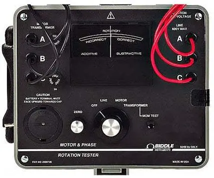560400 Megger Phase Rotation Tester New 1