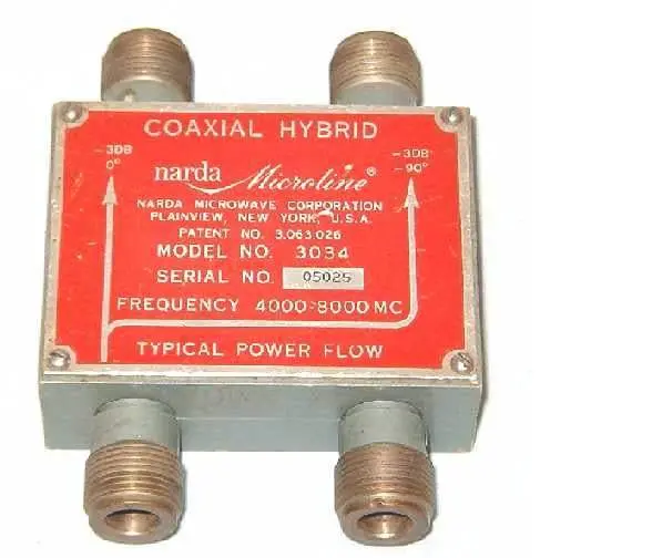 3034 Narda Directional Coupler Used 1