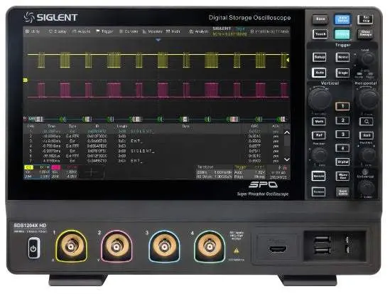 Sds1204x Hd Siglent Digital Oscilloscope New 1