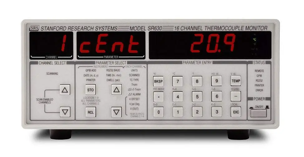 Sr630 Stanford Research Data Logger Used 1
