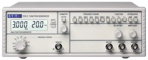Tg315 Thurlby Thandar Instruments Function Generator New 1