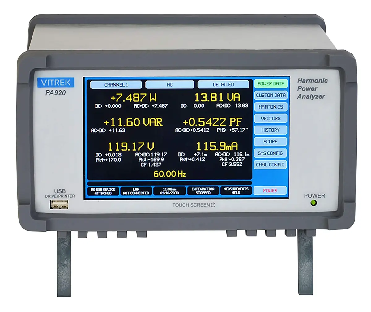 Pa923ut Vitrek Power Analyzer New 1