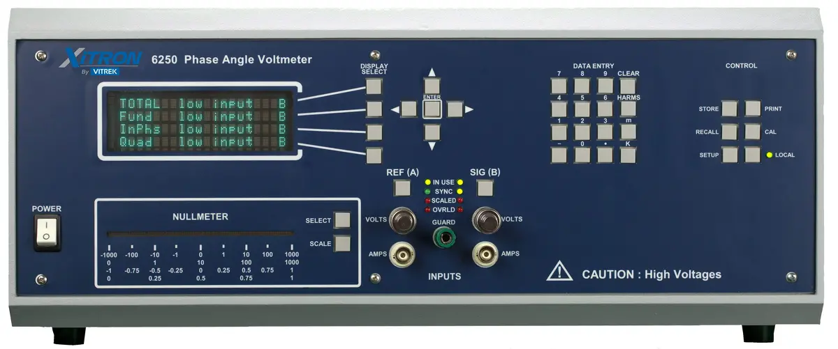 6250 Xitron Phase Angle Meter Used 1