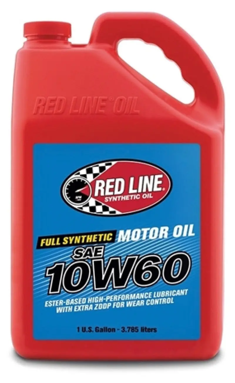 Red Line 10W-60 Synthetic Motor Oil – High-Performance Lubricant, Sold By The Gallon 1