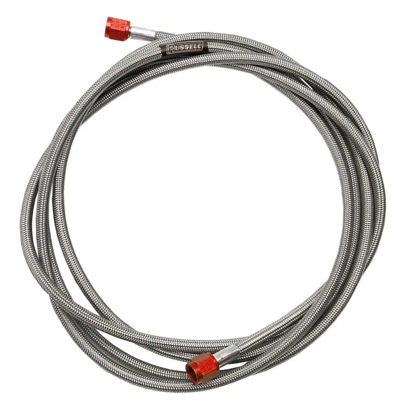 Russell Performance -3 An Pre-Made Nitrous/Fuel Line – 18-Inch Length, Black Synflex Hose 1