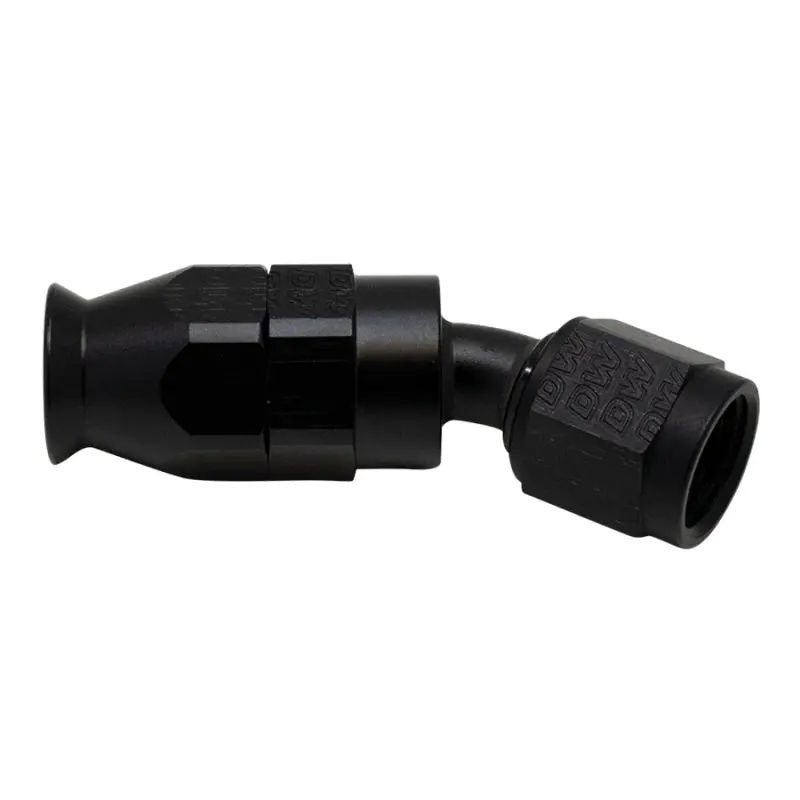 Deatschwerks 6 An Female Flare Swivel Hose End – 30-Degree Ptfe Fitting, Matte Black Anodized 1