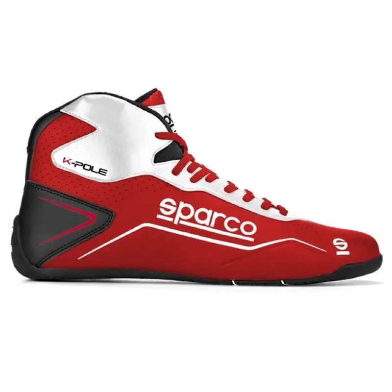 Sparco K-Pole 28 Racing Shoes – Red/White Colorway 1