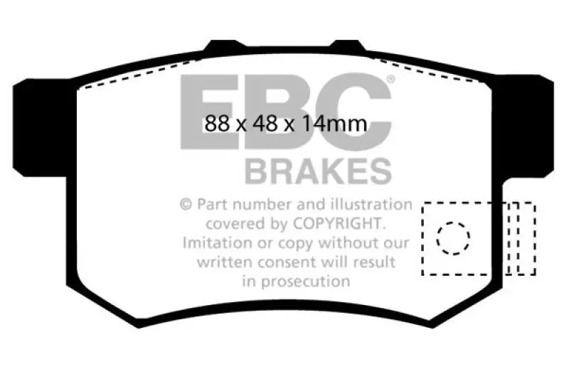 Ebc Greenstuff Rear Brake Pads For 2002–2004 Honda Cr-V (2.4L) 1