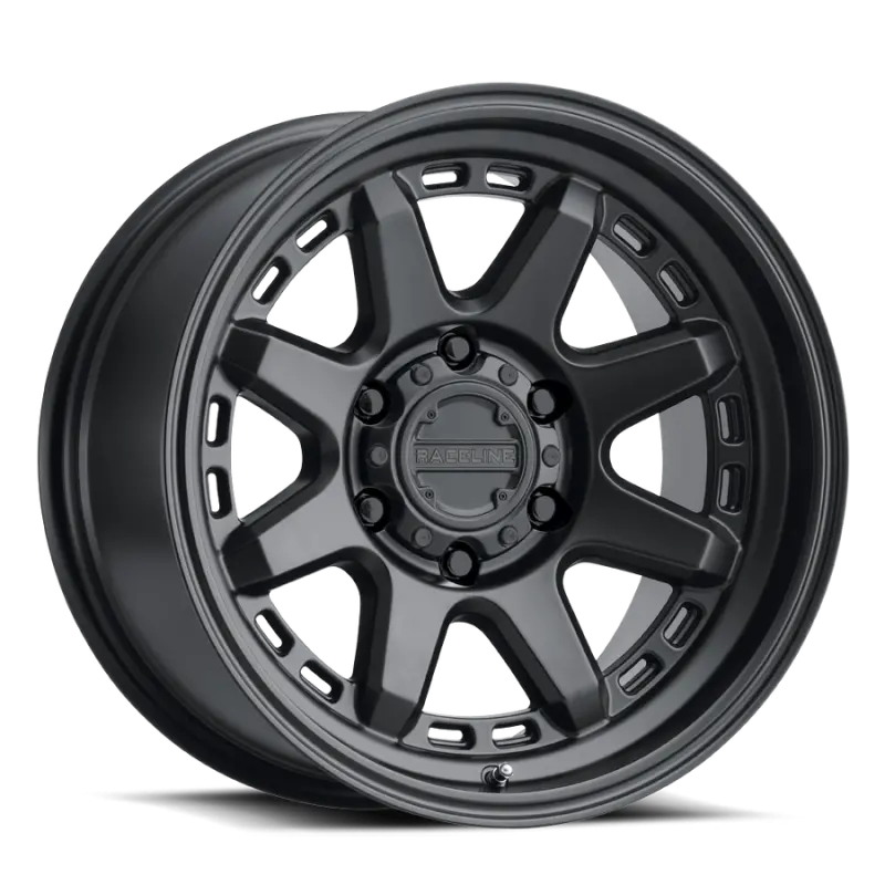 Raceline 947B Scout 18X9 Inch Satin Black Wheel – 8X180 Bolt Pattern, -12Mm Offset, 124.2Mm Hub Bore 1