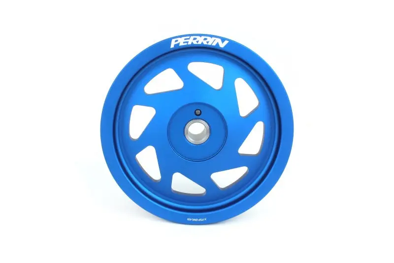Perrin Lightweight Crank Pulley For Subaru Fa/Fb Engines – Compatible With 2016–2021 Wrx & 2016–2018 Forester (Large Hub, Blue Finish) 1