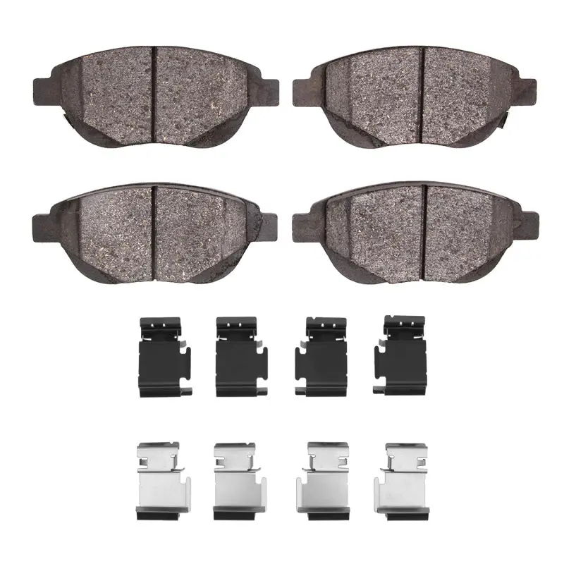 R1 Front Semi-Metallic Brake Pad & Hardware Kit For 2012–2019 Fiat 500 (Usa/Canada Models) 1