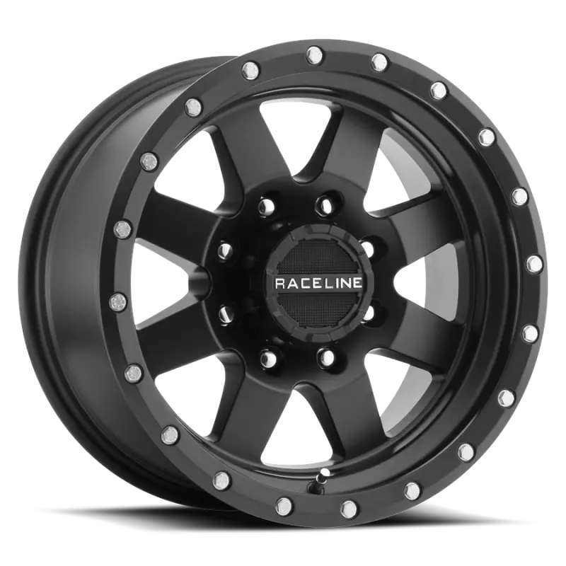 Raceline Defender 935B Wheel – 16X8 Inches, 6X139.7Mm Bolt Pattern, Zero Offset, 107.95Mm Center Bore, Satin Black 1