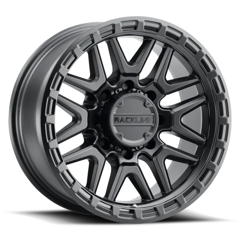 Raceline Krank Satin Black Alloy Wheel – 18X9 Inches, 8X170 Bolt Pattern, -12Mm Offset, 125.2Mm Center Bore 1