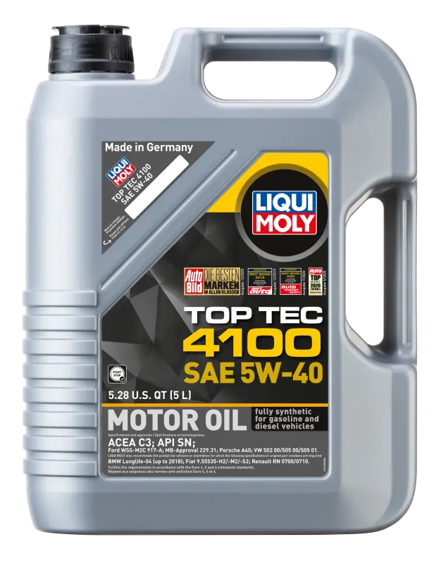 Liqui Moly Top Tec 4100 5W-40 Full Synthetic Motor Oil – 5-Liter Container 2