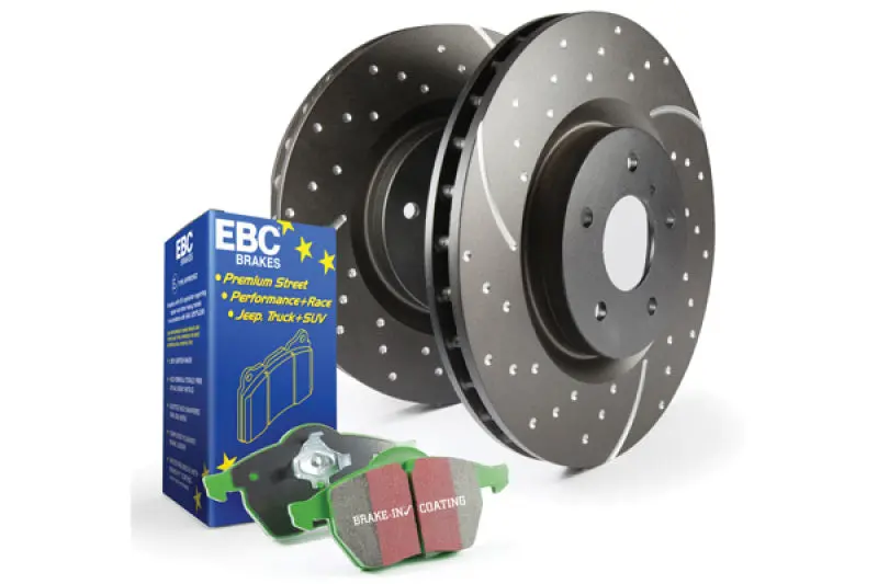 Ebc S3 Brake Kit – Greenstuff Pads Paired With Gd Series Drilled & Slotted Rotors 1
