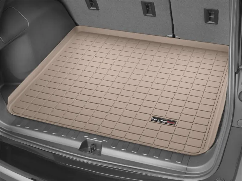 Weathertech Custom Cargo Liner For 2018+ Alfa Romeo Stelvio – Tan, Includes Subwoofer Cutout 1