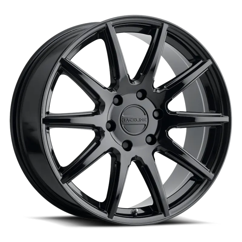 Raceline 159B Spike Gloss Black Alloy Wheel – 20X8.5", 6X139.7, 35Mm Offset, 106.1Mm Bore 1