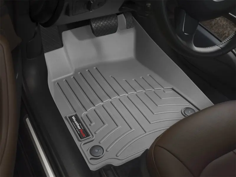 Wt Floorliner Front Floor Mat – Gray Heavy-Duty Trim-To-Fit Liner 1