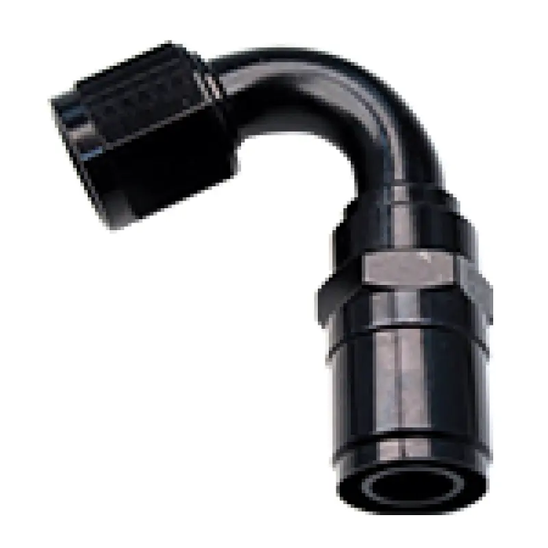 Fragola -8An Race-Rite Crimp-On Hose Fitting – 120° Angle, Aluminum 1