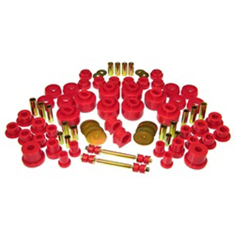 Prothane Total Suspension Bushing Kit For 2007–2014 Chevrolet Silverado 4Wd – Red Polyurethane 1
