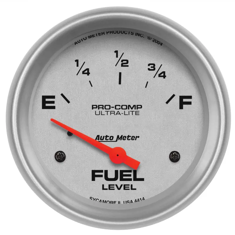 Autometer Ultra-Lite Electronic Fuel Level Gauge – 66.7Mm Short-Sweep, 0–90°F Scale 1