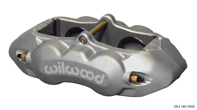 Wilwood D8-4 Front Brake Caliper – Clear-Anodized Aluminum, 1.88" Pistons, 1.25" Rotor Compatibility 1