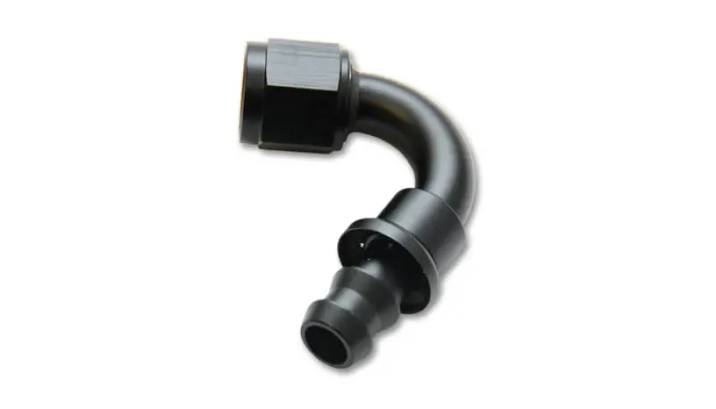 Vibrant Push-On 120° Elbow Fitting – -12An Hose End, Aluminum 1