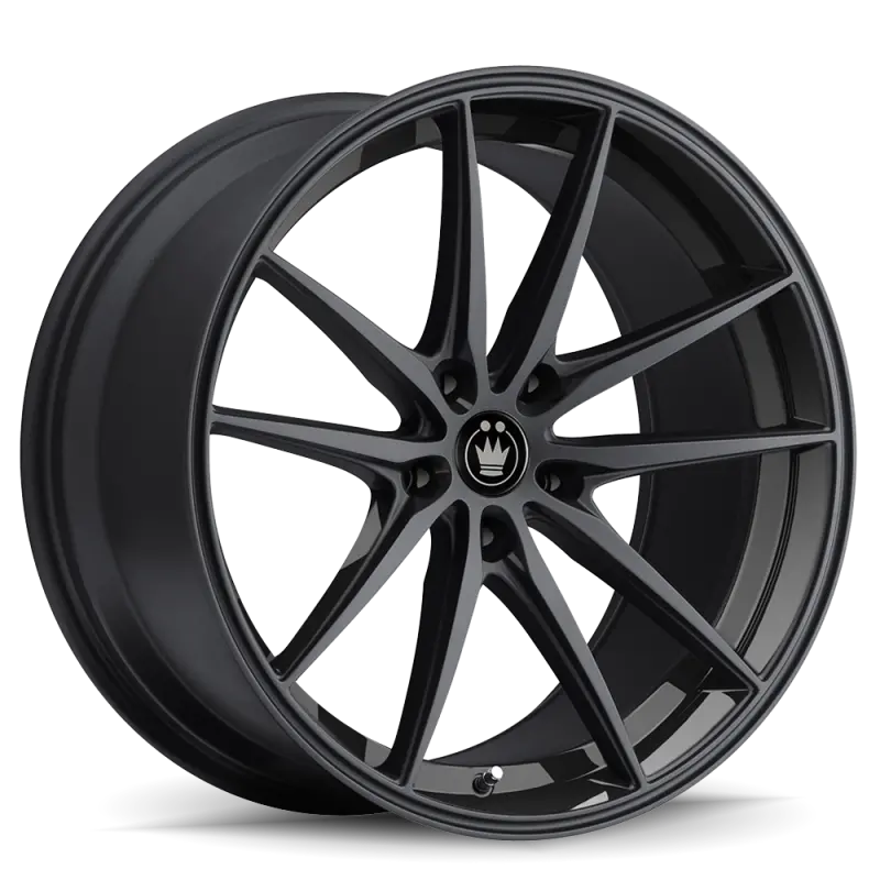 Konig Oversteer 18X9 Inch Gloss Black Alloy Wheel – 5X100 Bolt Pattern, +42Mm Offset 1
