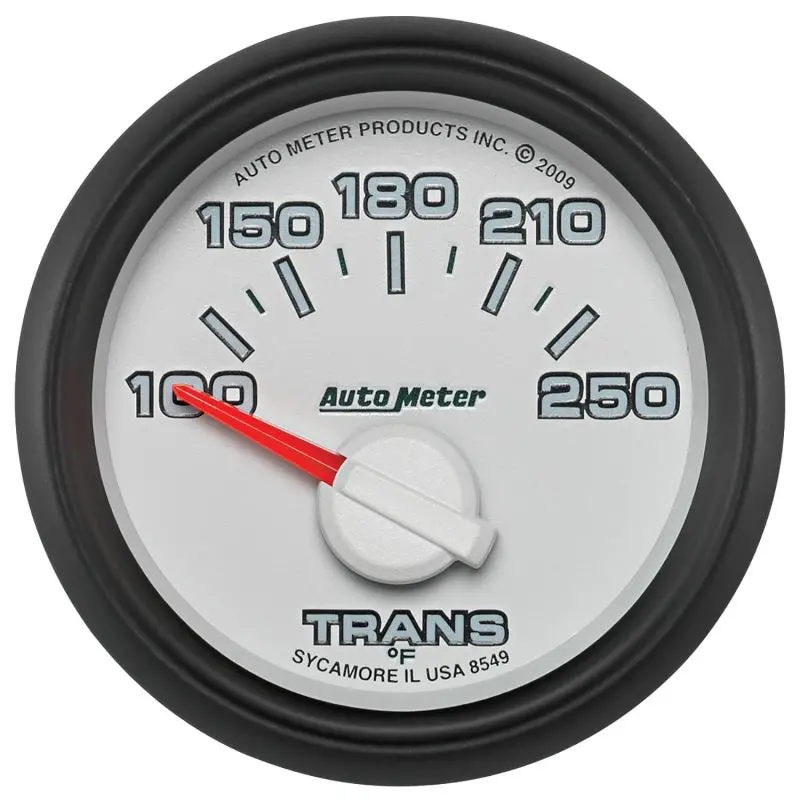 Autometer Factory-Match 52Mm Electronic Transmission Temperature Gauge – 100–250°F Short-Sweep Design 1