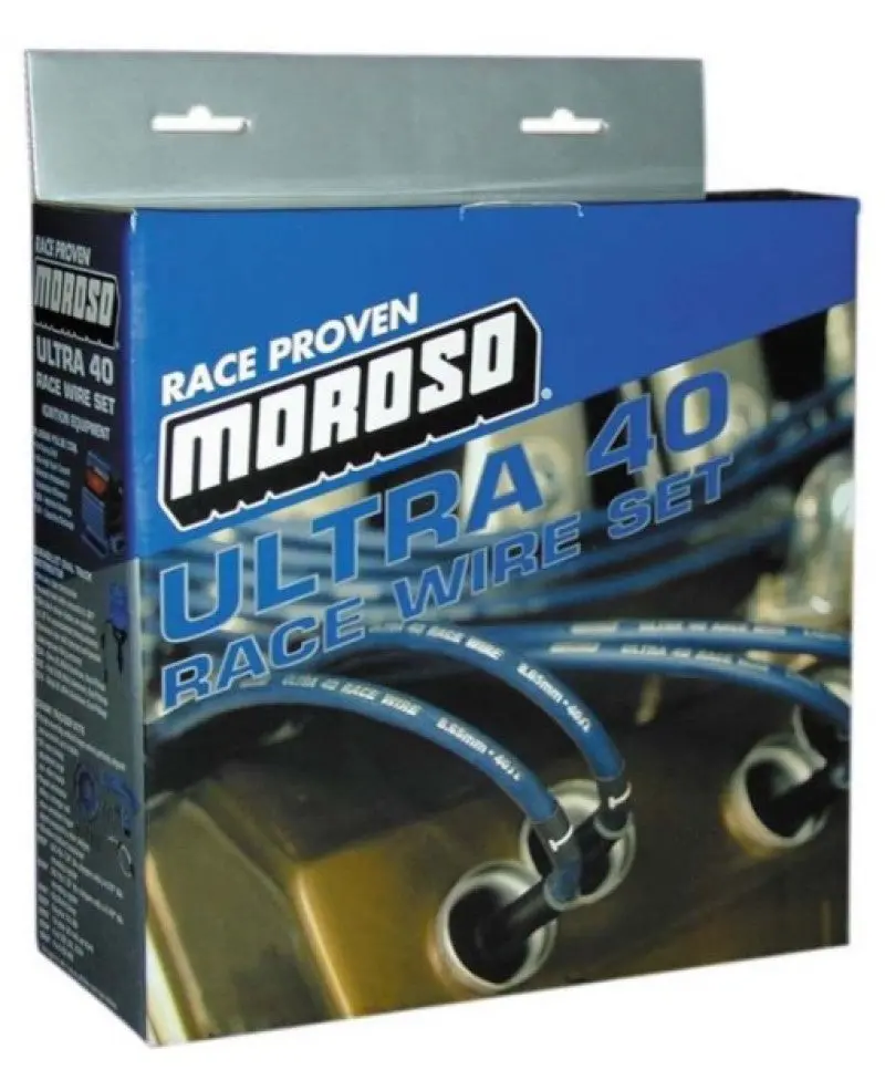 Moroso Ultra 40 Ignition Wire Set For Chevrolet Small Block – Unsleeved, Over-Valve Routing, Non-Hei, Black Jacket 1