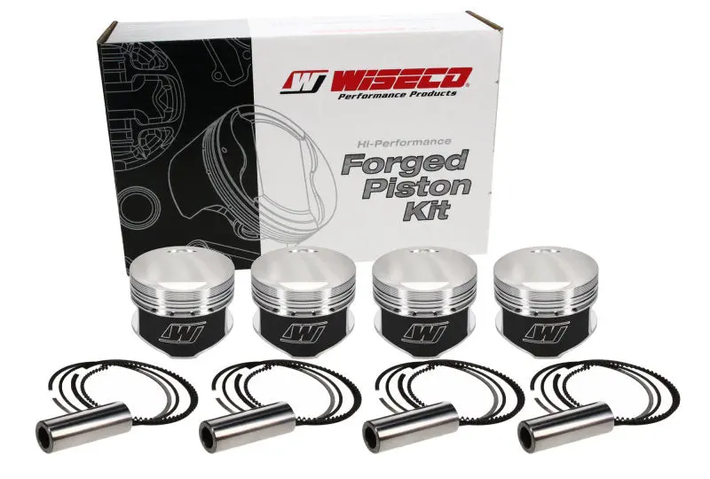 Wiseco Forged Piston Kit For Toyota 4Efte Engine – 74.50Mm Bore, –2.5Cc, Compression Ratio 11.1:1 1