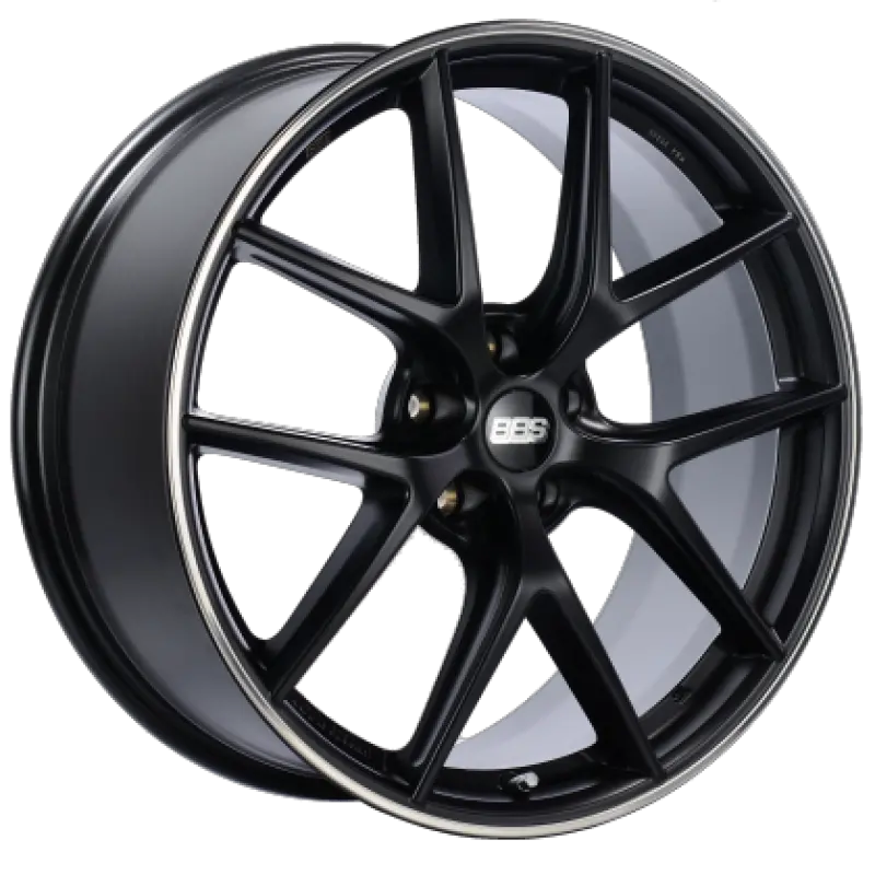 Bbs Ci-R Satin Black Polished Wheel – 19X9.5 Inches, 5X120 Bolt Pattern, Et40 Offset, Requires Pfs Clip (-82Mm Backspace) 1