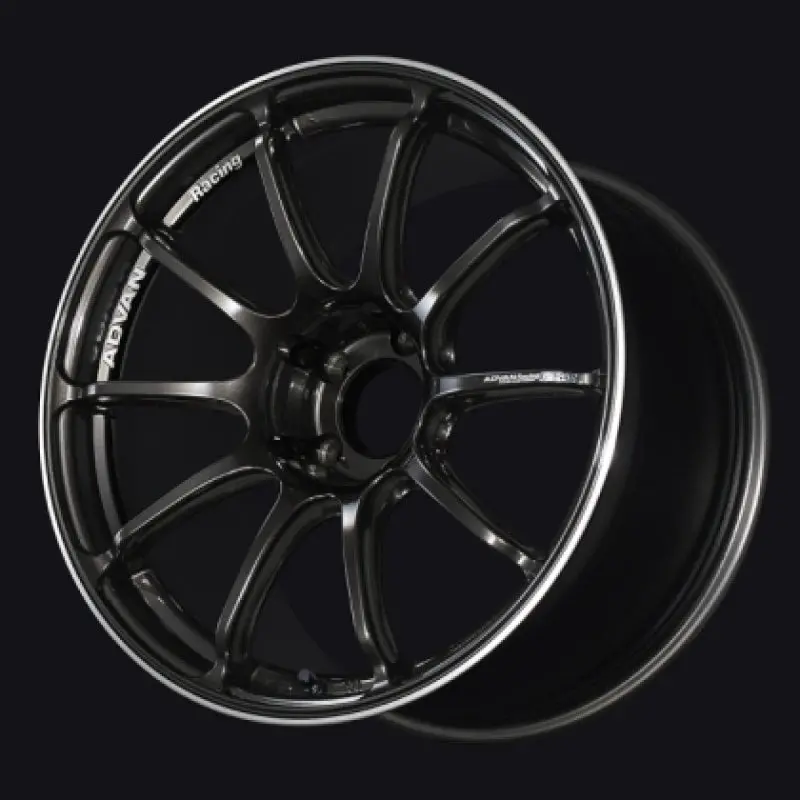 Advan Rsiii Forged Alloy Wheel – 19X9.5", +45Mm Offset, 5X120 Bolt Pattern, Black Gunmetallic Finish With Machined Ring 1
