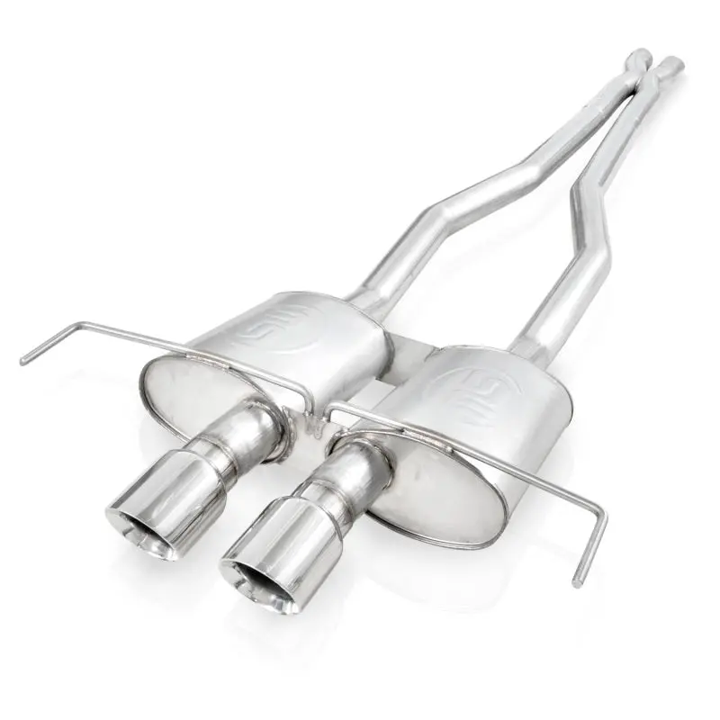 Stainless Works 2009-15 Cadillac Cts-V Coupe 3In Catback System X-Pipe Chambered Mufflers 4In Tips 1