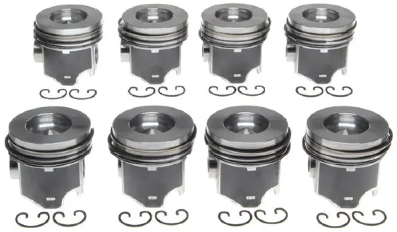 Mahle Oe-Style Replacement Piston Set For Gm 4.3L V6 Engines – Dish Design, +0.040 In Oversize, Includes Pins (6-Piece Kit) 1